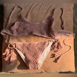 Hand crocheted bikini never worn new without tags